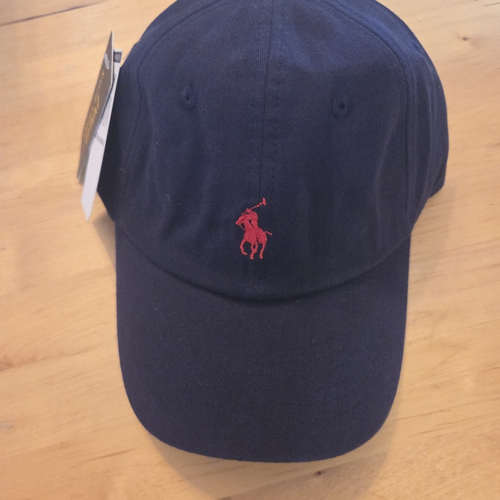 Ralph Lauren Dark Blue Cap with Red Logo